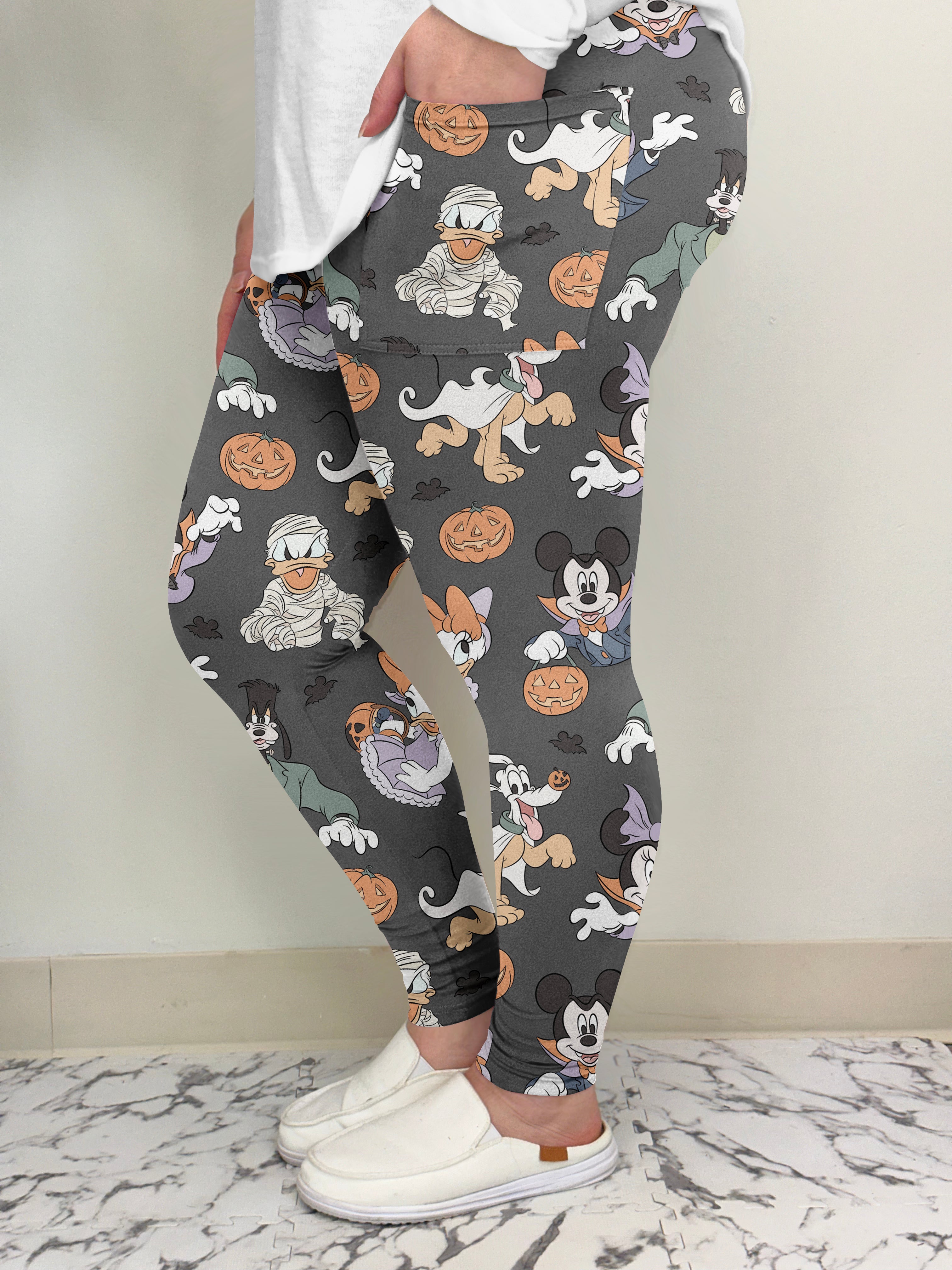 Gray Duck Leggings w/ Pockets