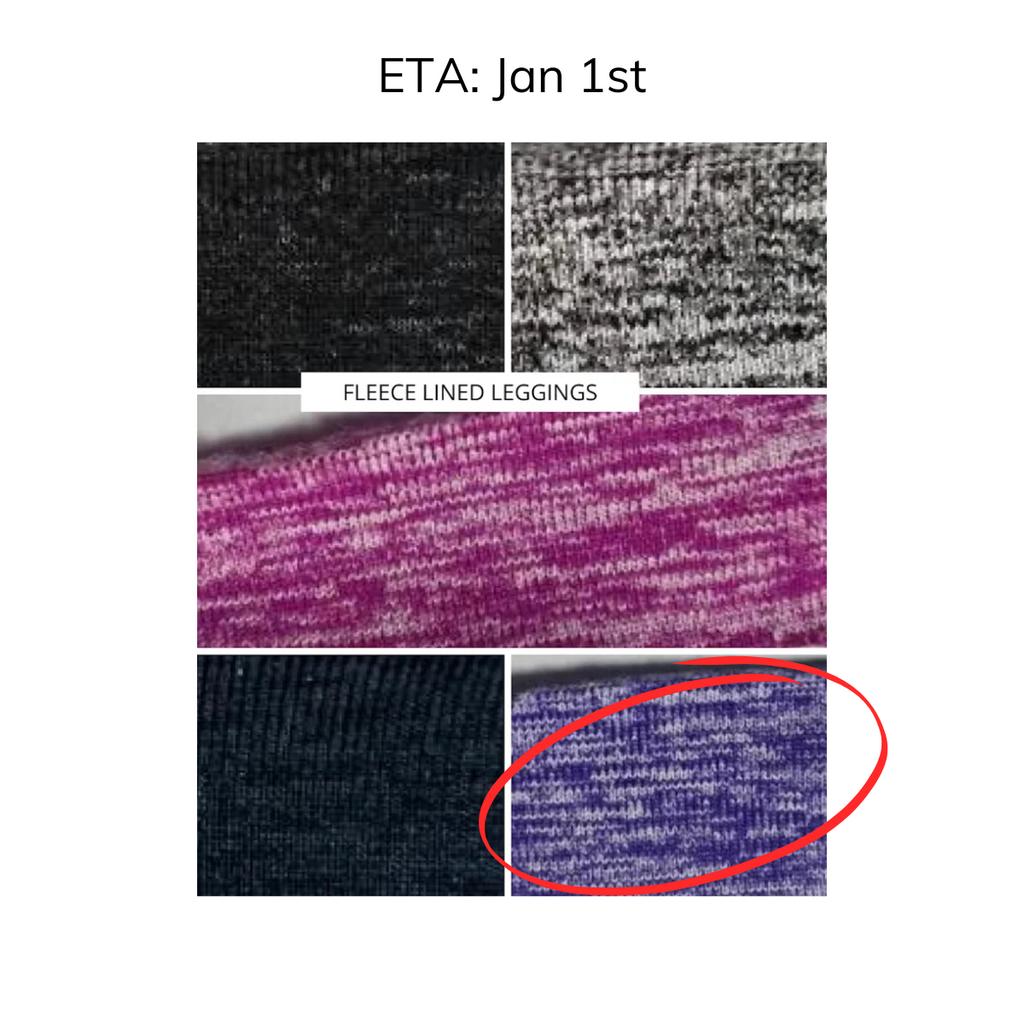 Purple Fleece Leggings w/ Pockets * ETA 1/1 image 1