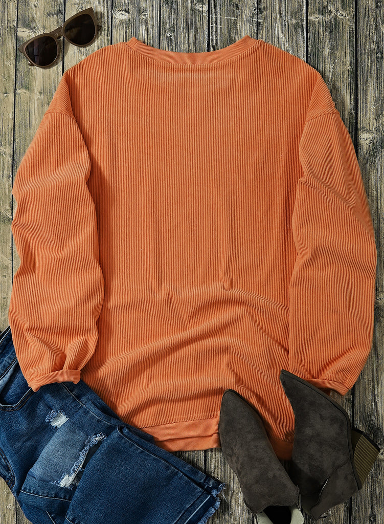 Original Corded Crewneck in Orange image 3