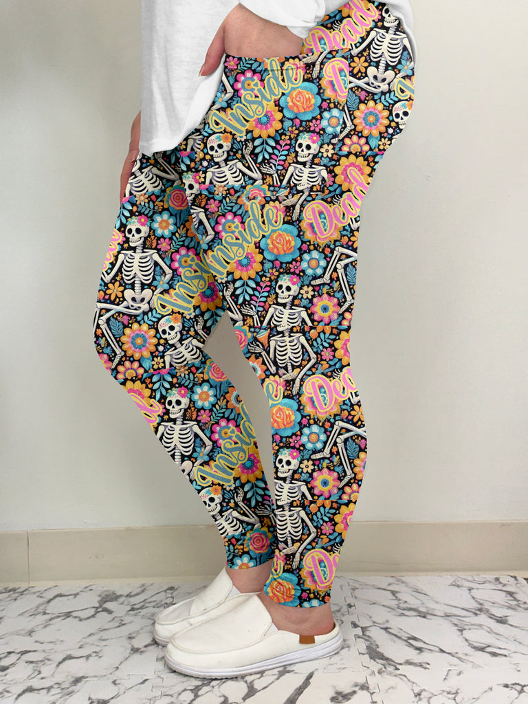 Dead Inside Leggings w/ Pockets image 1