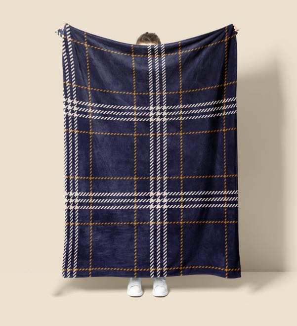 Purple Plaid Blanket image 1