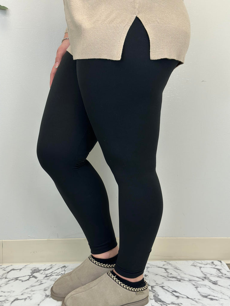 Black Leggings w/ NO Pockets image 1