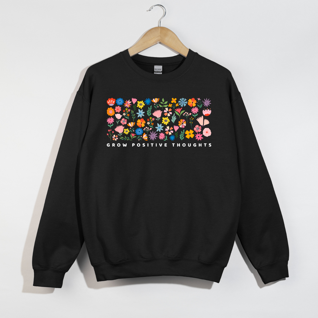 Grow Positive Thoughts Crewneck image 1