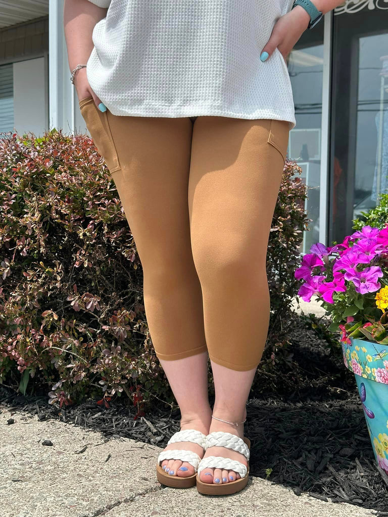 Caramel Capri & Leggings w/ Pockets image 3