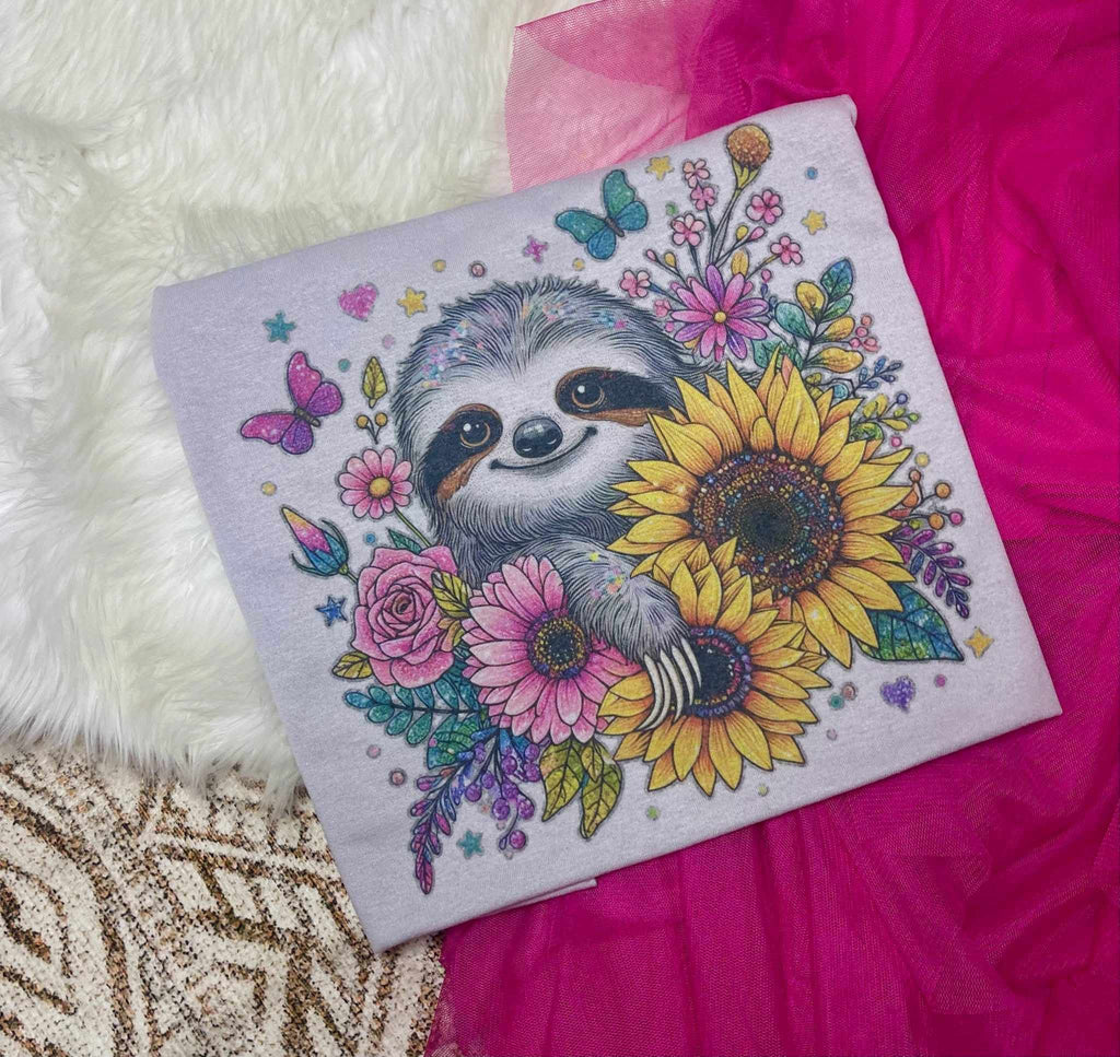 Sloth Sunflower Tee image 1