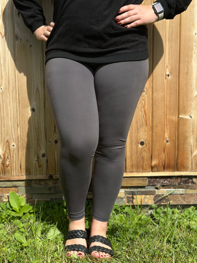 Charcoal Leggings NO Pockets image 2