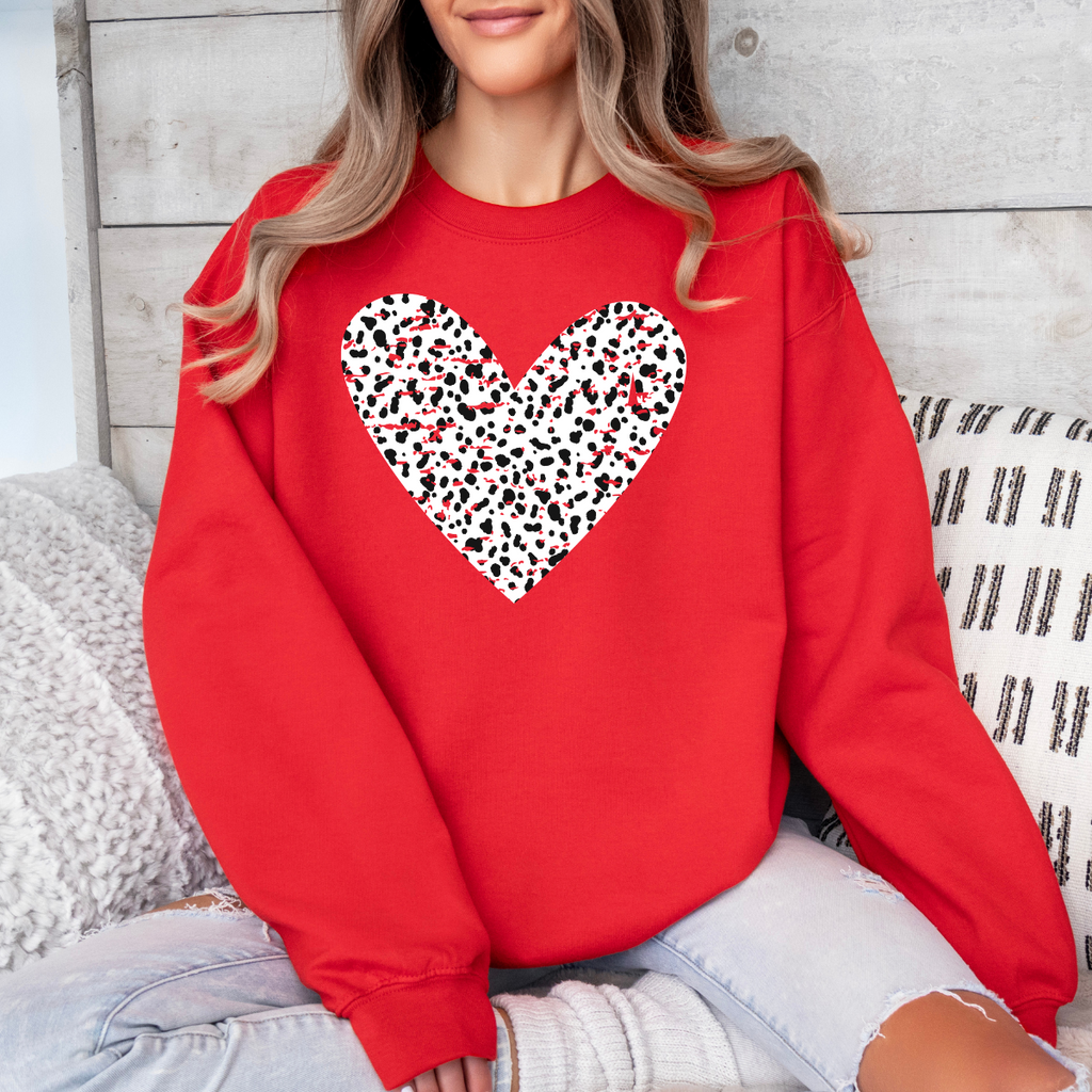 Spotted Heart Crewneck image 1