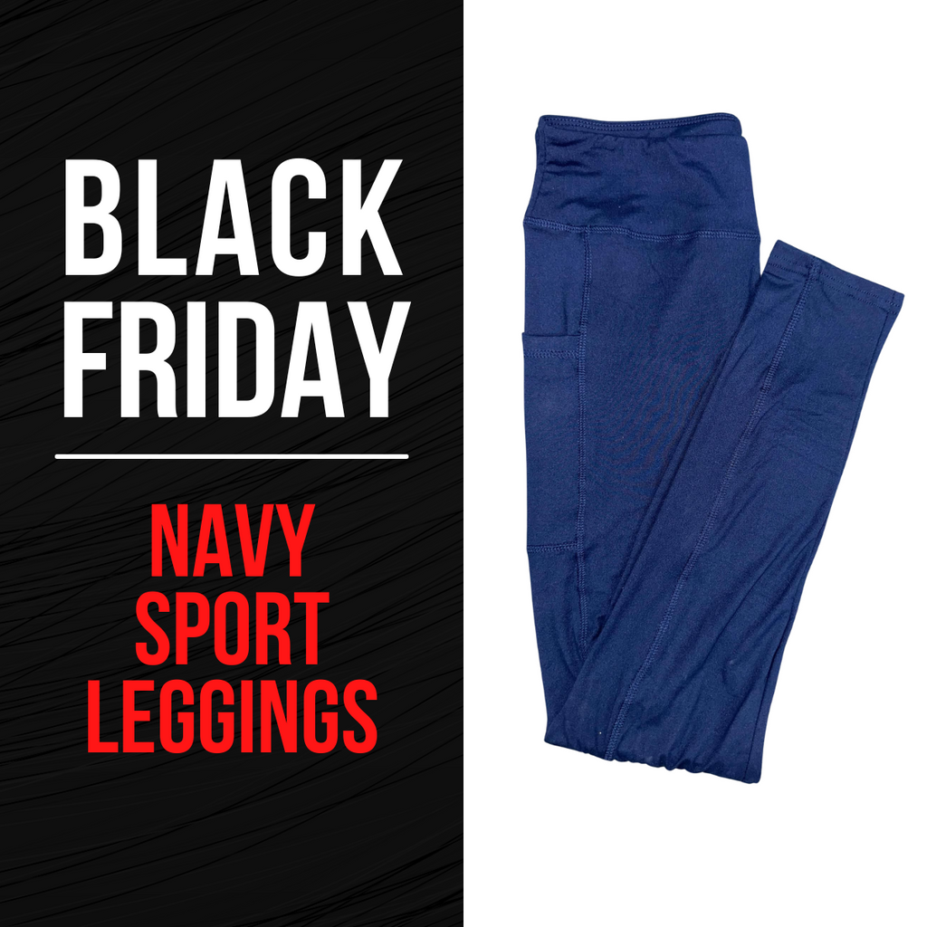 Navy Sports Pocket Leggings image 1