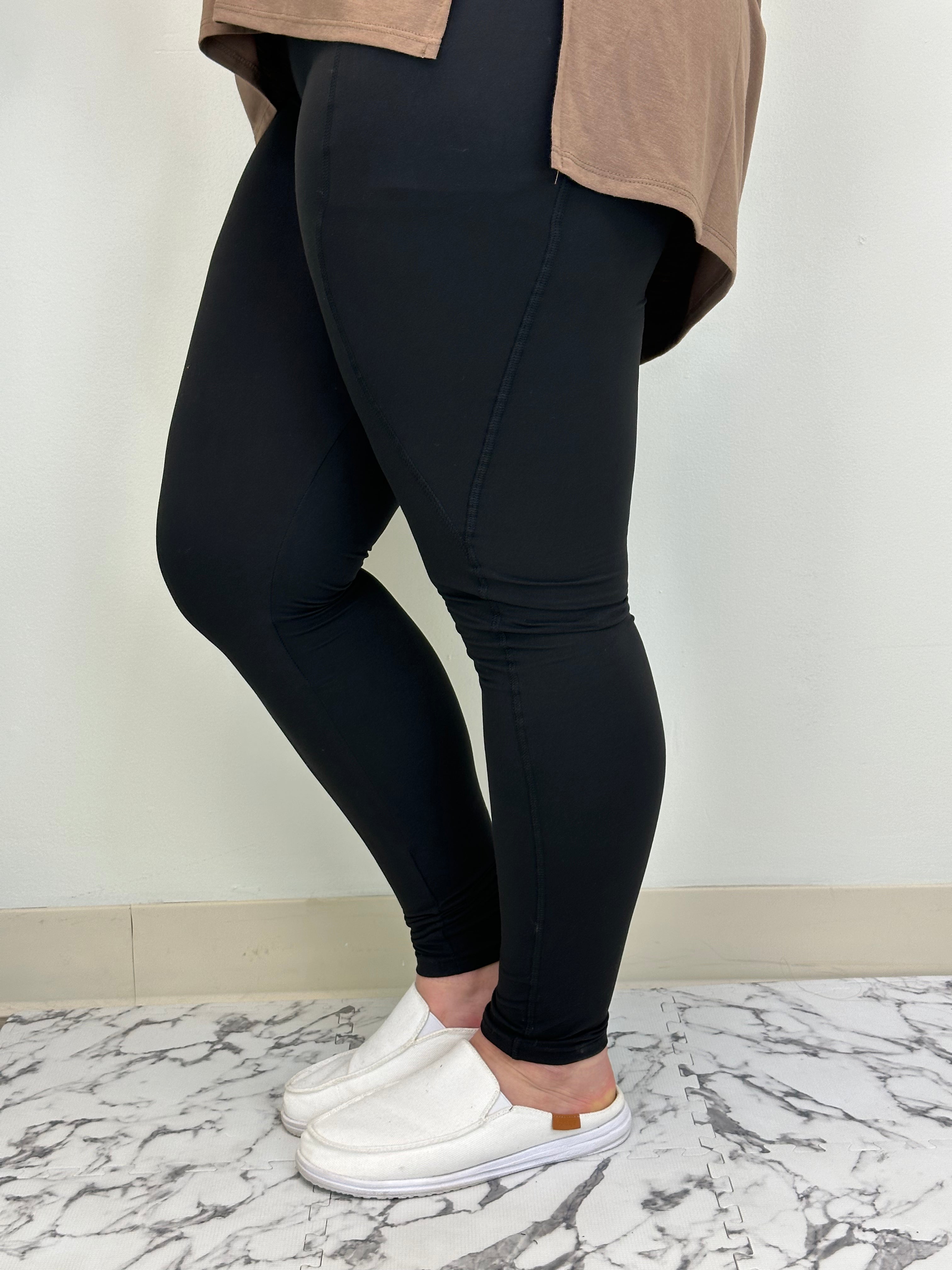 Black Sports Pocket Leggings