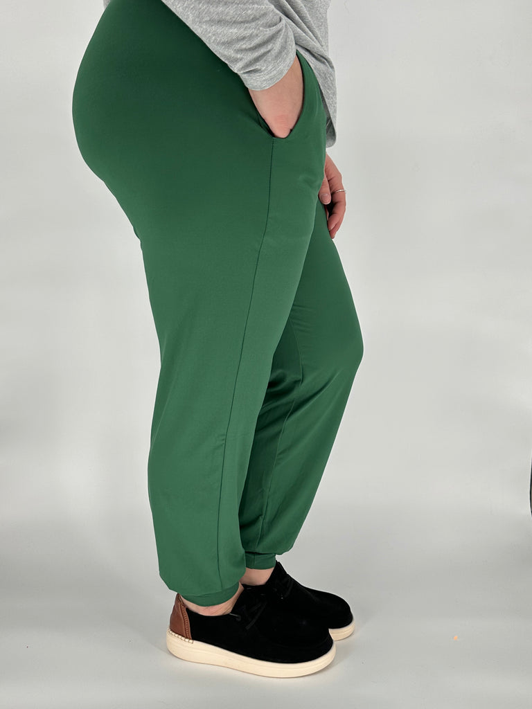 Pine Green Joggers w/ Pockets image 2