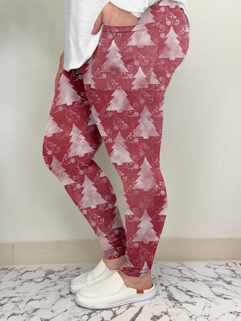 Red Tree Leggings w/ Pockets | ETA 12/5 image 1