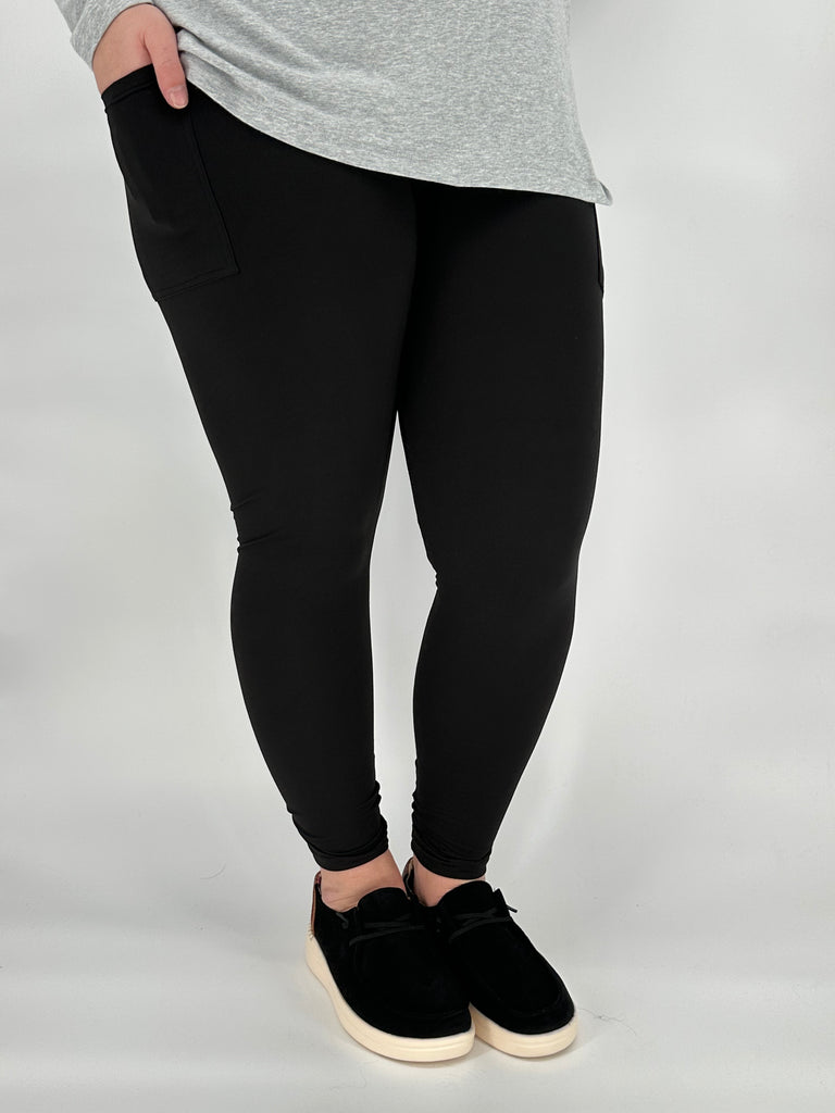 Black Leggings w/ Pockets image 1