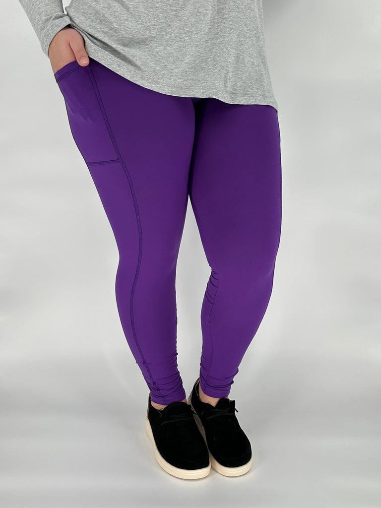 Purple Sport Pocket Leggings image 1