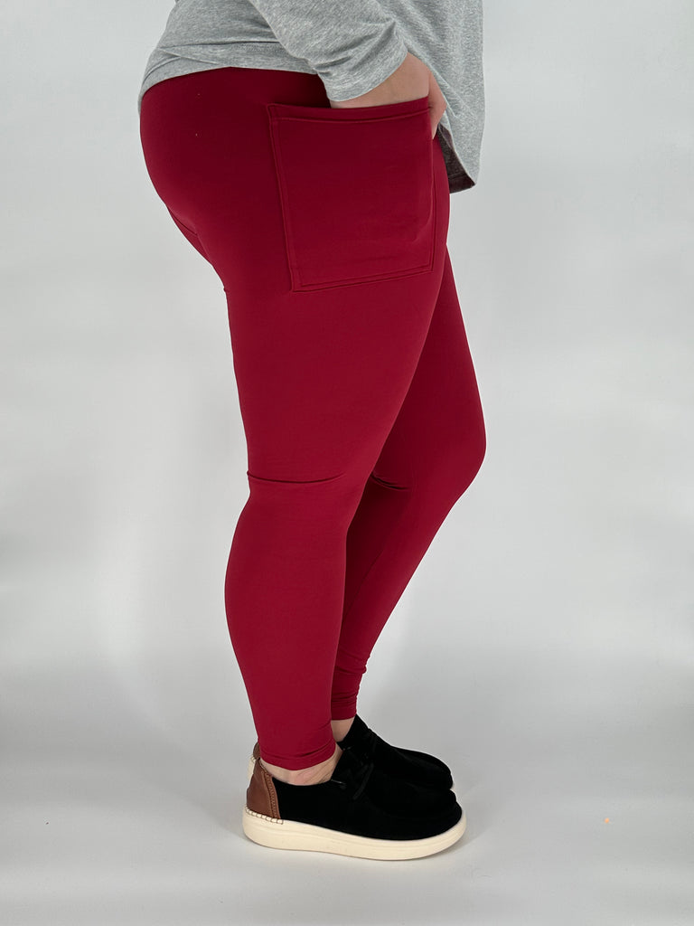 Cranberry Pocket Leggings image 2