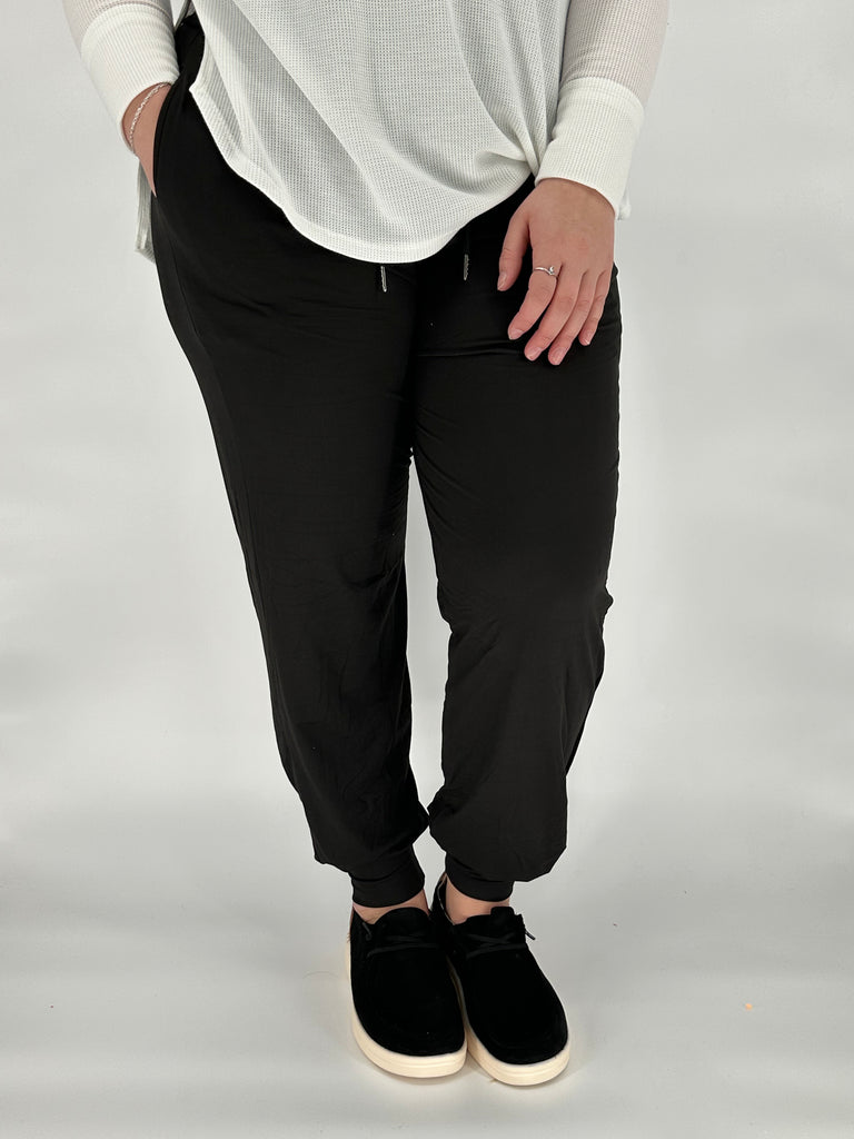 Black Joggers w/ Pockets (Kids Too!) image 1