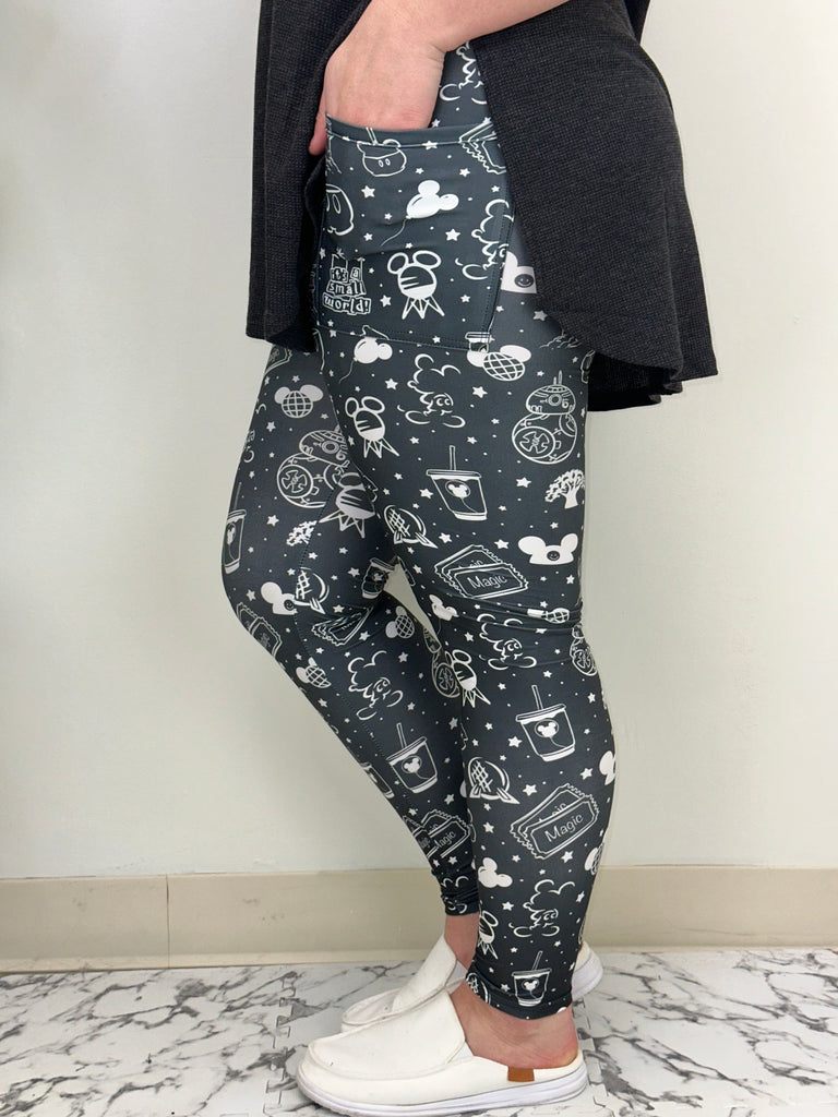 Black Magic Leggings w/ Pockets image 1