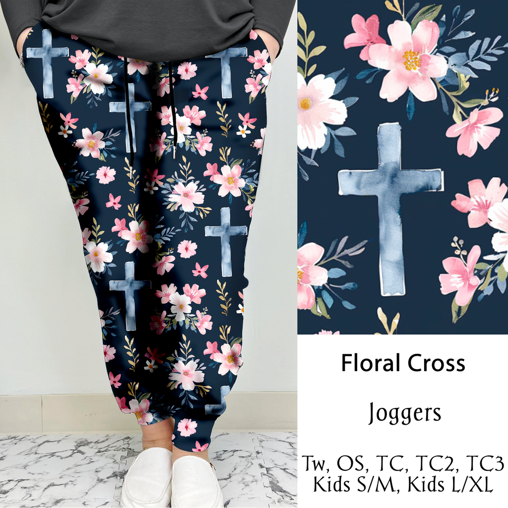 Floral Cross | Leggings/Capri/ Joggers | Run ends 1/2 | ETA 32 Days image 2