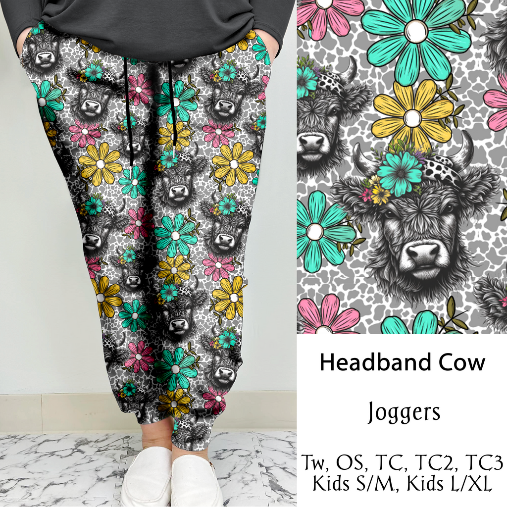 Headband Cow | Leggings/Capri/ Joggers | Run ends 1/2 | ETA 32 Days image 2