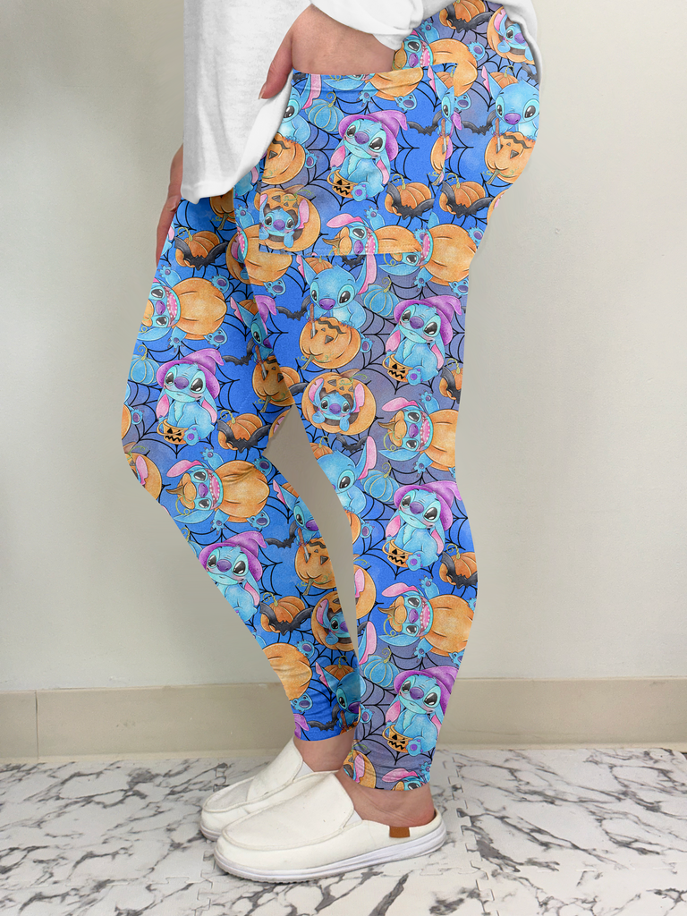 Pumpkin Monster Leggings w/ Pockets image 1