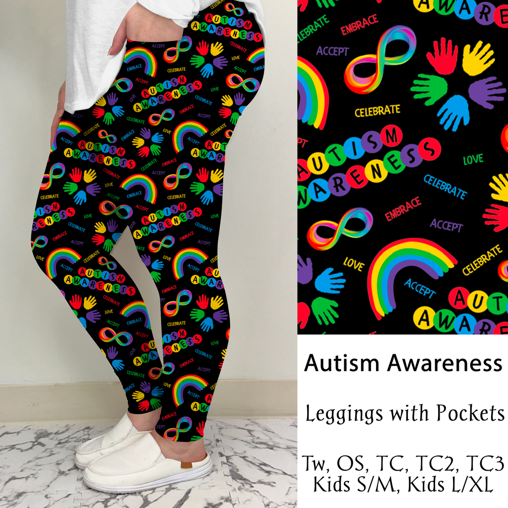 Autism Awareness | Leggings/Capri/ Joggers | Run ends 1/2 | ETA 32 Days image 1