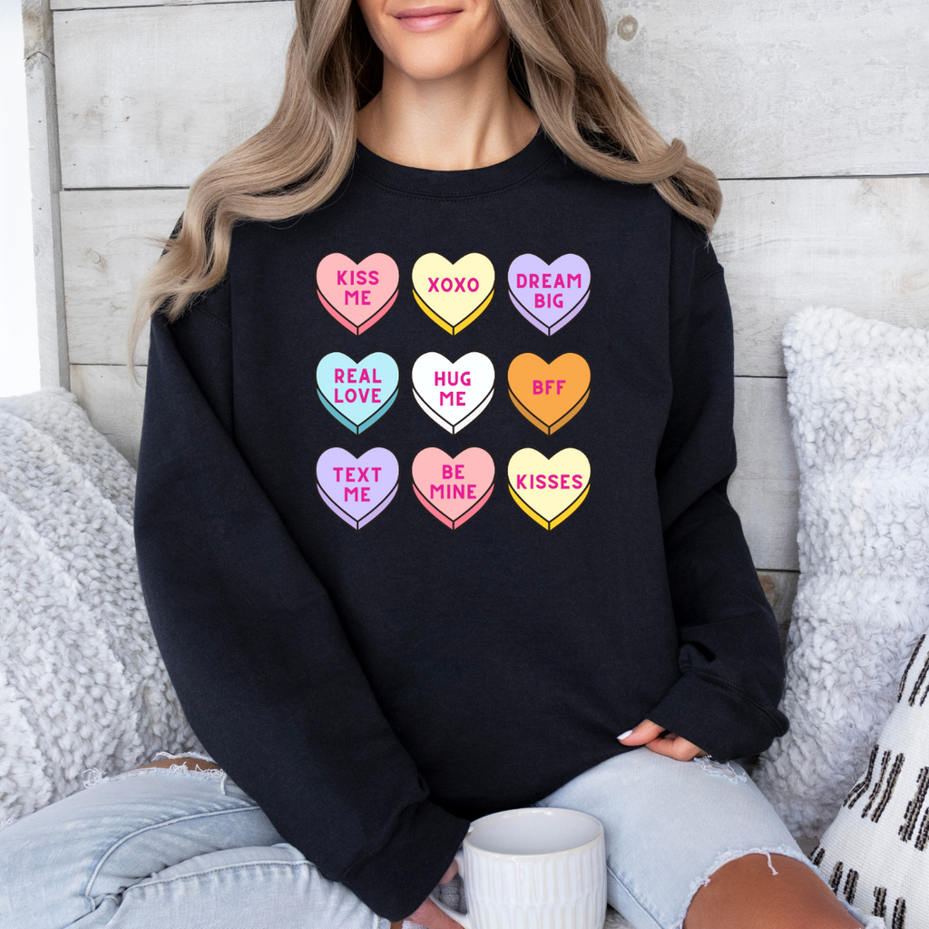 Candy Heart Crewneck | Ships in 7 Days image 1