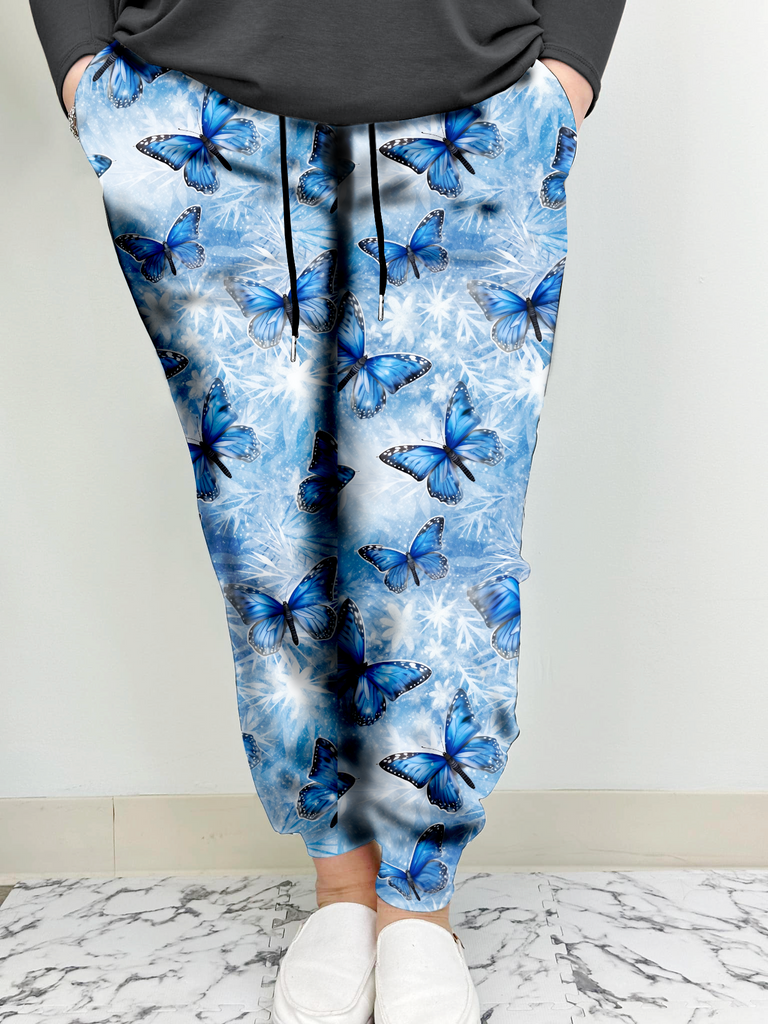 Snowflake Butterfly Leggings/Joggers w/ Pockets | Run ends 11/17 @ midnight | ETA 32 Days image 2