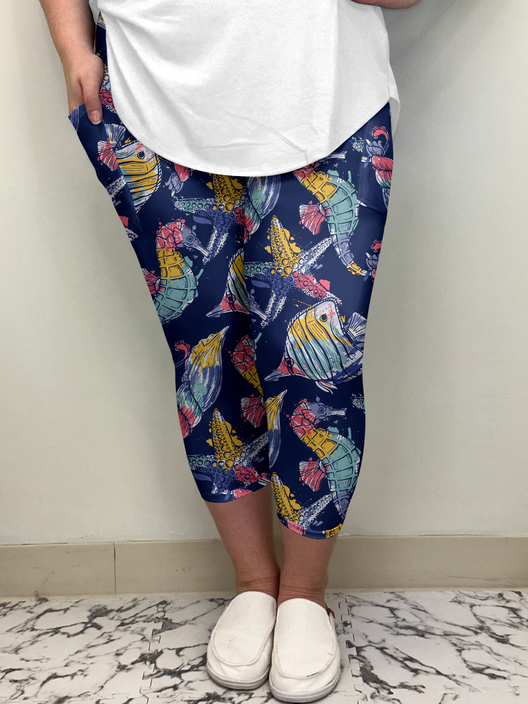 Under The Sea Capri w/ Pockets image 1