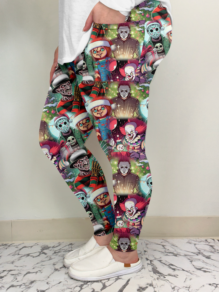 Christmas Horror Leggings w/ Pockets image 1