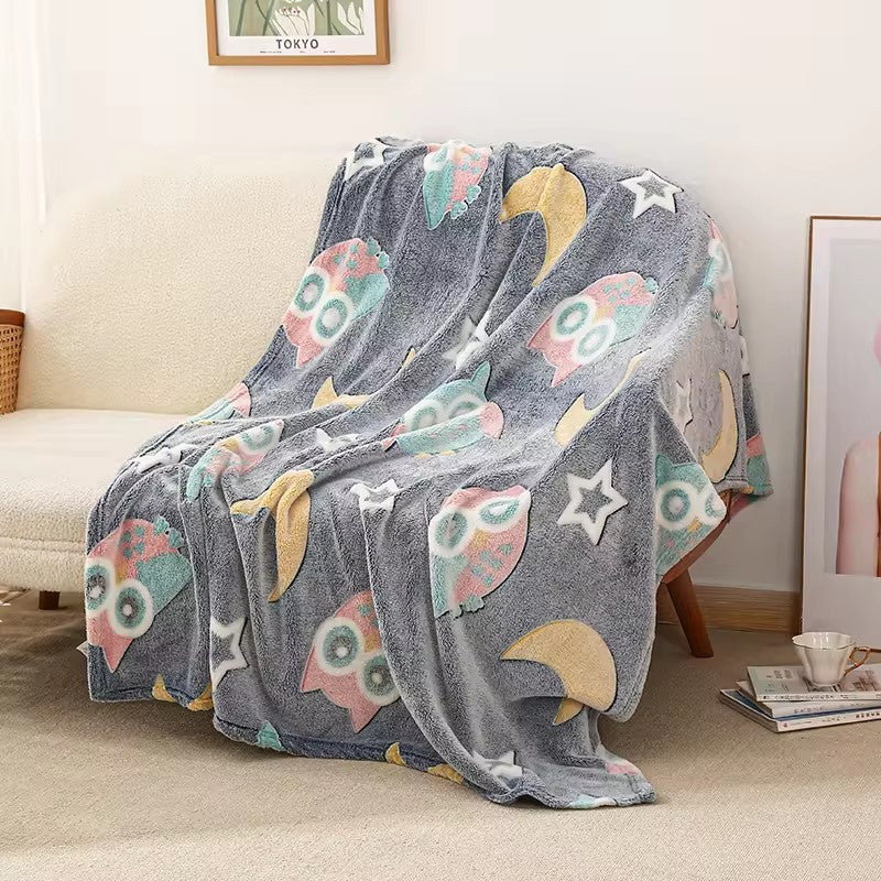 Hooting Owl Glow Blanket image 1