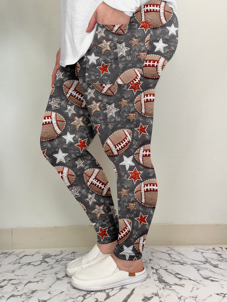 All Star Football Leggings w/ Pockets image 1