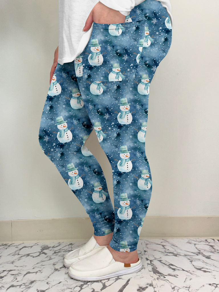 Snowman Leggings/Joggers w/ Pockets | Run ends 11/17 @ midnight | ETA 32 Days image 2