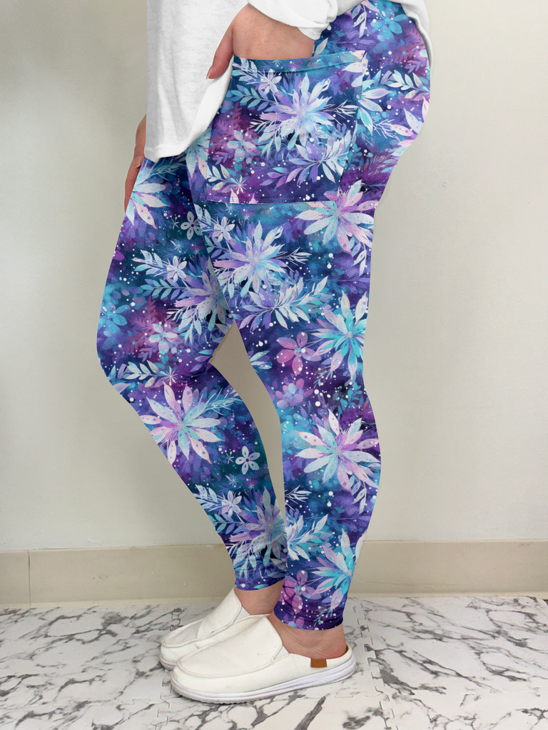 Floral Blizzard Leggings w/ Pockets image 1