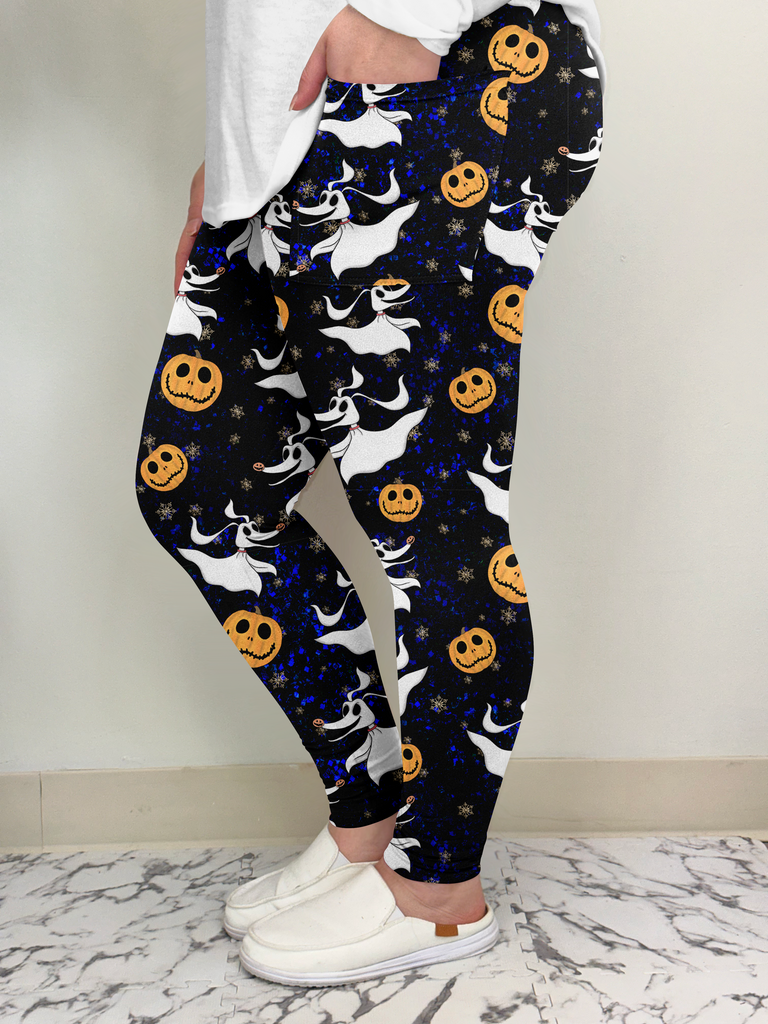 Nightmare Dog Leggings w/ Pockets image 1